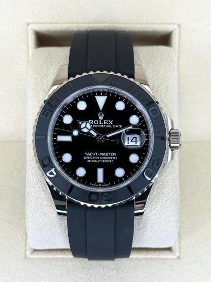 NEW 2025 Rolex Yacht-Master 42 226659 White Gold Oysterflex Black Dial