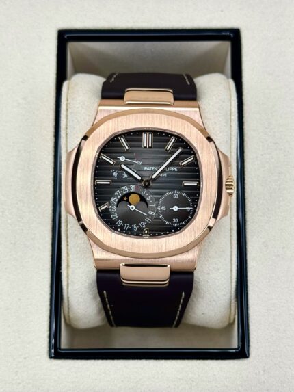 2019 Patek Philippe Nautilus 40mm 5712R  Rose Gold Brown Dial