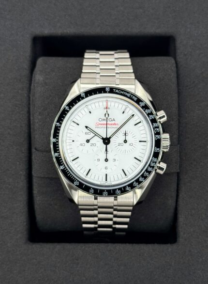 NEW 2025 Omega Speedmaster Moonwatch Professional 42mm White Dial