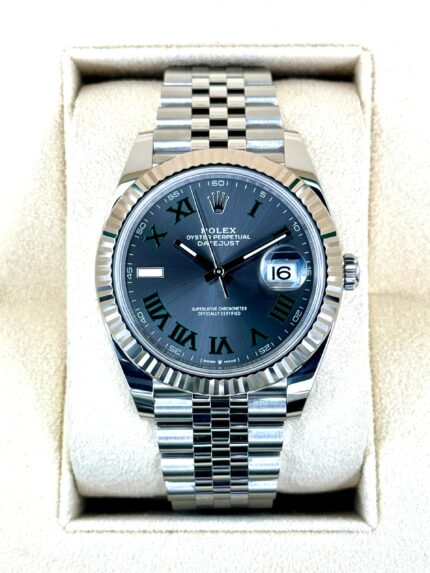 NEW 2023 Rolex Datejust 41mm 126334 Stainless Steel Jubilee Wimbledon Dial