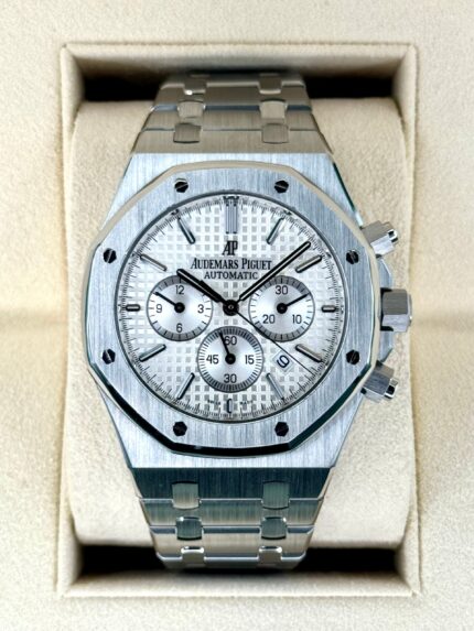 2016 Audemars Piguet Royal Oak Chronograph 41mm 26320ST White Dial